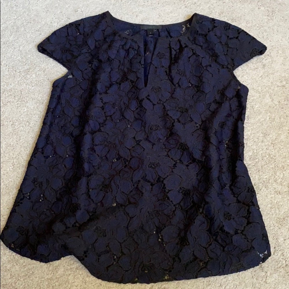 Dressy lace detail J Crew blouse